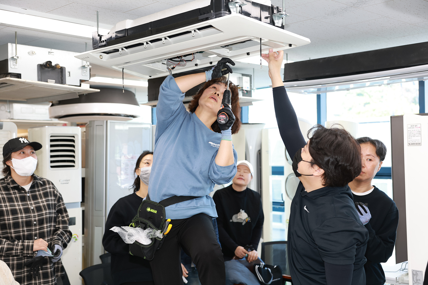 여성일자리 양성 사업 현장 방문 이미지