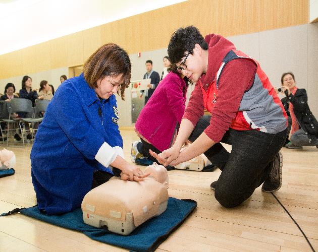 2016년 4월 21일 민간어린이집 연합회 보육교직원 응급처치 안전교육 이미지