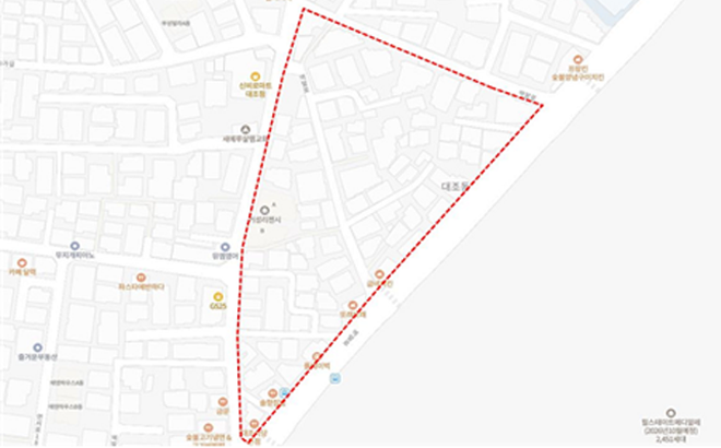 대조동 A3구역 가로주택정비사업 위치도